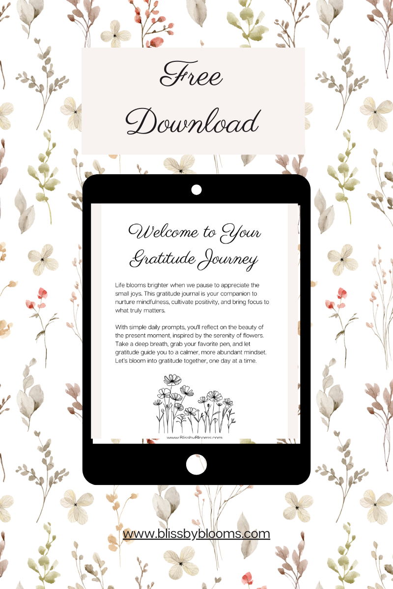Bliss By Blooms Gratitude Journal